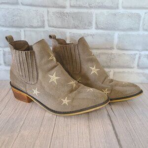 Buckle Miim Chelsea Western Star Boots Suede Womens Size 10
